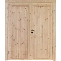 WOLF Gartenhaustür "Knut 58", Doppelflügeltür, BxH: 158,8x196,5 cm