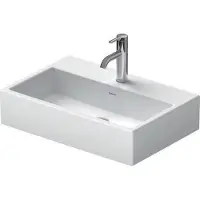 Duravit Möbelwaschtisch Comp geschli. Vero Air 60x40cm, m HL, HLB, ohne Überlauf, weiß