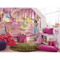 Komar Fototapete "Princess Glitzerparty - Größe 368 x 254 cm" bedruckt glatt Kinderzimmer