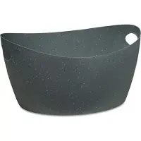 Koziol Wäschekorb Koziol Recycled Bottichelli L 15 Liter Grau