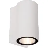 Lucide AKRA – Wandleuchte für Innen- und Außenbereich – LED – weiß, 10 cm, 6W