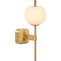 Lucide ELDA – Wandleuchte für das Badezimmer – 1x G9 – IP44 – Mattgold / Messing