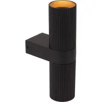 Lucide Design-Wandspot Clubs Schwarz Oben & Runter