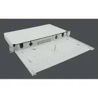 Helos LWL 19" Breakoutbox für 6/12/24-Fach LC Blende unbestückt, grau