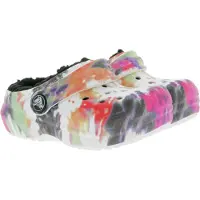 Crocs Classic Lined Tie-Dye Clog für Kinder Black/Multi 206341-0C4-C 29-30