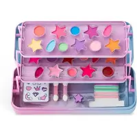 Aquarius Cosmetic Metallische Kosmetiktasche Beauty Martinelia Kleines Einhorn 3 Etagen 22x9x4 Cm
