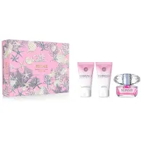 Versace Bright Crystal EdT fü r Damen 50 ml+ Milchmilch 50 ml+ Sprü hgel 50 ml Geschenkset