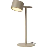 Lucide LED Tischlampe Gian, dimmbar, creme / amber, für Wohn- / Esszimmer, Metall, Modern, LED Tischlampe