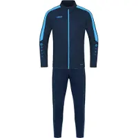Jako Kinder Trainingsanzug Polyester Power M9123-910 128 - Marine/Skyblue - 128