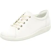 Ecco Soft 2.0 Veterschoenen Laag - Wit - Maat 40