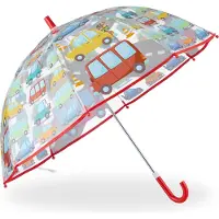Relaxdays Kinder Regenschirm "Autos"
