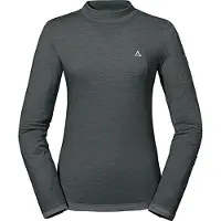 Schöffel Funktionsshirt SCHÖFFEL "Merino Turtle Neck L" Gr. L, schwarz (9665, schwarz), Shirts, Damen, L, Oberstoff : 43% Lyocell 34% Wolle 23% Nylon, Funktionsshirt