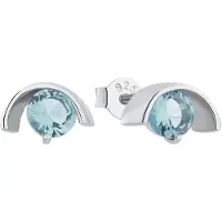 Amor Ohrstecker für Damen, 925 Sterling Silber, Zirkonia (synth.) amor Silber