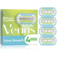 Gillette Venus Rasierklingen 4 Stück für empfindliche Haut mit Schmierstreifen und Komfortlamellen
