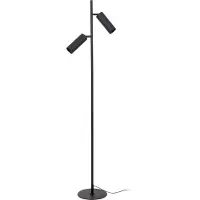 Lucide Stehlampe Clubs, schwarz, für Wohn- / Esszimmer, Aluminium, Modern, Stehlampe
