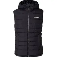 Napapijri A-Gesar V Herren Stepp-Weste wattierte Puffer-Weste mit seitlichen Eingriffstaschen NP0A88U49411 Schwarz