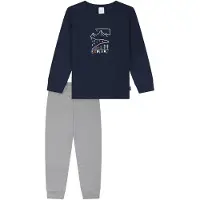 Schiesser Pyjama Boys World in grau-mel. | Gr.: 92