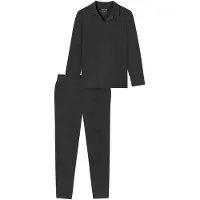 Schiesser Pyjama Selected Premium Warming in dunkelgrau-mel. | Gr.: 58