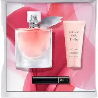 Lancôme Satz Lancome: Der Vie Est Belle Eau De Parfum für Frauen 50 ml + Die Vie Est Belle Feuchtigkeitsspendende Körperlotion 50 ml + Hypnose Mascara Schwarz