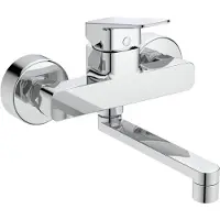 Ideal standard Einhebel-Wand-Küchenarmatur CERAPLAN Auslauf 160mm, schwenkbar chrom chrom