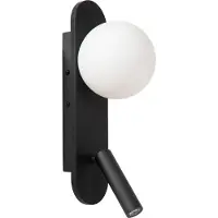 Lucide Nachttischlampe Kelly Schwarz