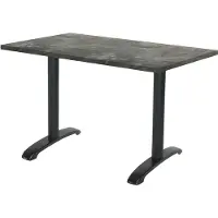 Restootab Tisch 160 x 80 cm – Bazila-Metallic-Stein