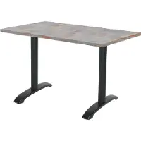 Restootab Tisch 160 x 80 cm – Bazila rostgrau