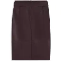 BOSS Slim-Fit Bleistiftrock aus Glattleder Grösse 40