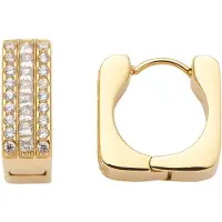 Leonardo 025426 Damen-Ohrringe Creolen Sarah Goldfarben