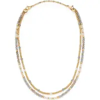 Leonardo 024809 Damen-Halskette Bernadette 50 cm Goldfarben