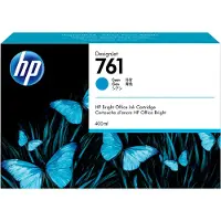 HP 761 Cyan DesignJet Druckerpatrone, 400 ml, DesignJet T7100 Drucker; DesignJet T7200 Produktionsdrucker, Thermal Inkjet, Cyan, CM994A, Singapur, 174 mm