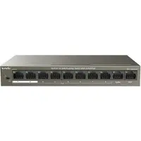 Tenda TEF1110P-8-63W, Unmanaged, Fast Ethernet (10/100), Vollduplex, Power over Ethernet (PoE)