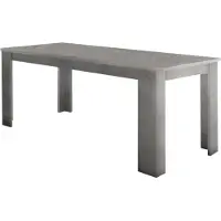Dmora Ausziehbarer Esstisch Dkouamé, Ausziehbare Konsole bis zu 12 Sitzplätzen, ausziehbare Konsole 100 % Italy, cm 160/210x90h75, Slate