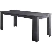 Dmora Ausziehbarer Esstisch Dkouamé, Ausziehbare Konsole bis zu 12 Sitzplätze, ausziehbare Konsole 100 % Italy, cm 160/210x90h75, Schiefer