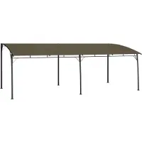The Living Store Garten-Sonnenschutz 6x3x2,55 m Taupe