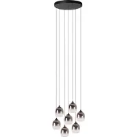 Lucide 7-Licht Pendellampe Tamino Schwarz