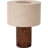 Lucide Tischlampe Tachina Holz E14