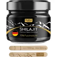 Raibu Shilajit Mumijo Himalaya Harz mit 85 Spurenelementen & Fulvinsäure, ISO-zertifizierten – 30 g Paste