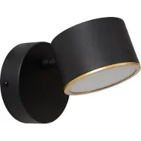 Lucide Wandlampe Gian, dimmbar, schwarz, für Wohn- / Esszimmer, Metall, Modern, LED Wandleuchte, Wandlampe Innen