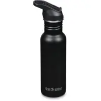 Klean Kanteen Wasserflasche Classic Narrow 532ml Flip Seal Sport Cap Black