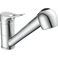 Eisl Küchenarmatur VERONA mit Geschirrbrause, Wasserhahn Küche ausziehbar Chrom