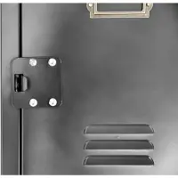 Rikta Vintage Metall-Schrank mit 4 abschliessbaren Türen