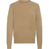 Casual Friday klassischer CFHeine Herren Grobstrickpullover mit Label-Detail Strickpullover 20505605-1713121 Beige