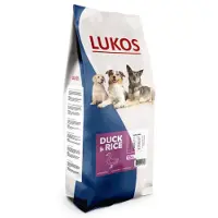 Lukos Probierpaket - mit Geflügel und mit Ente - premium Hundefutter | Medium: 3 kg + 3 kg