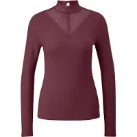 s.Oliver -qs T-shirts Burgundy Größe: L | Longsleeves Outlet | Damen | Braun