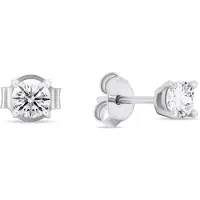 Brilio Silver Silver stud earrings with clear zircons EA580/1/2/3/4W - Diameter: 0.6 cm