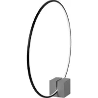 Lucide Schwarze Tischlampe Cirkelis rund Ø 83 cm