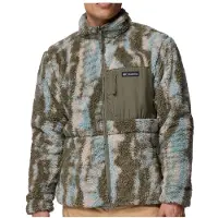 Columbia - Reversibles Fleece - Winter Pass Reversible Fleece Stone Green Tracks für Herren - Größe XXL - Khaki