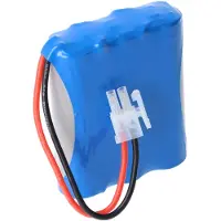 AccuCell Akku passend für Simu Fluchtwegmodul 9019673, Li-Ion Akku für Rolladenmotor Simu, mit Kabel und Stecker, 11,1V, 2300mAh