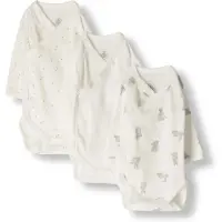 Petit Bateau Baby Strampler 3 Bodies Naiss Ml - Wit - Größe 50